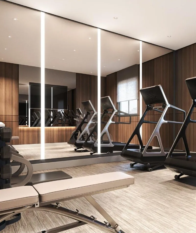 Fully equipped resident gymnasium