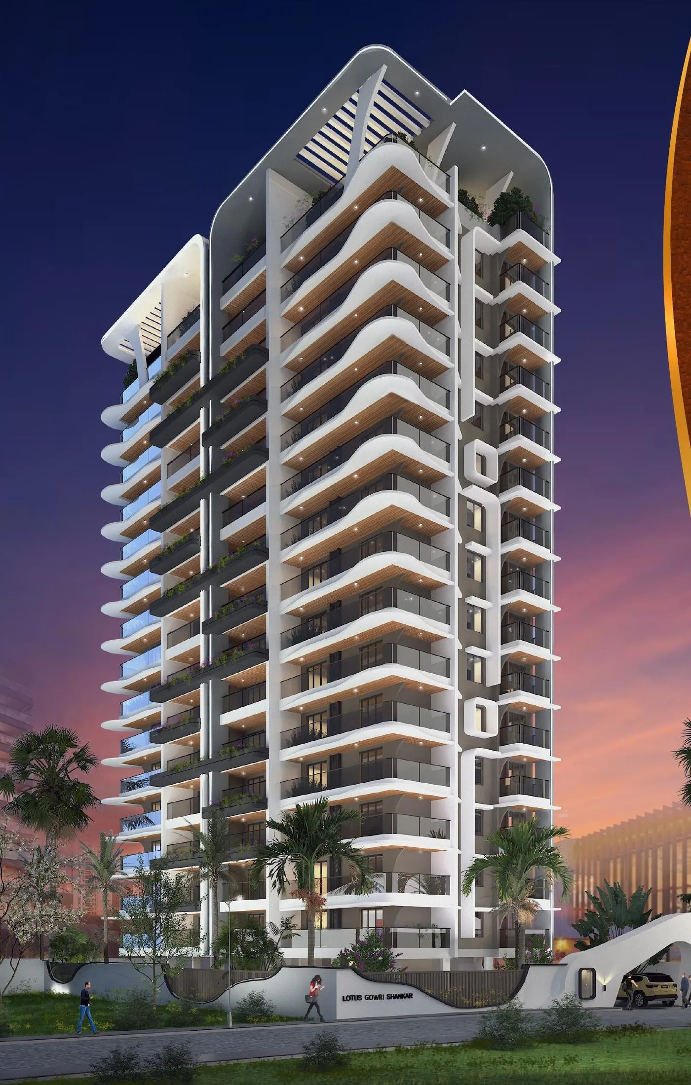 Lotus Gowri Shankar tower by Pranava Builders & Developers